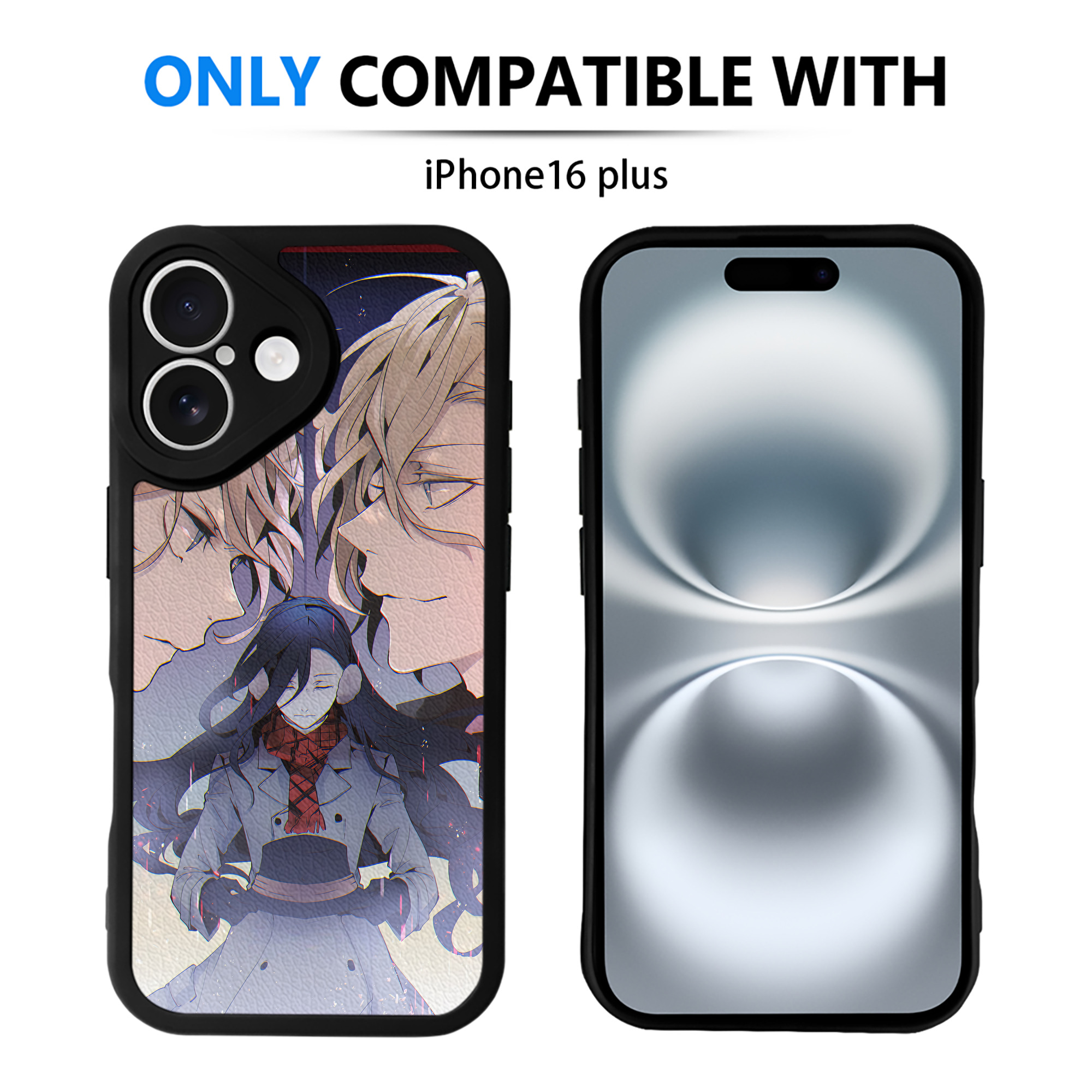 （画像用） 文豪ストレイドッグス Bungo Stray Dogs 【iPhone 16シリーズ対応】シリコンスマホケース（レザー調） 材質：シリコン